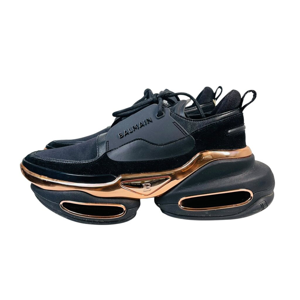 Rubber/Suede Platform Sneaker