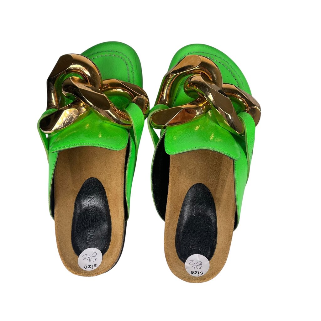 Leather Clog W/Copper Buckle