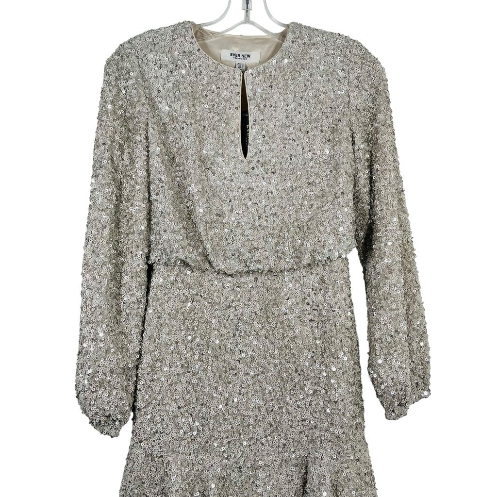 Sequin Vnk W/Flounce Hem NWT