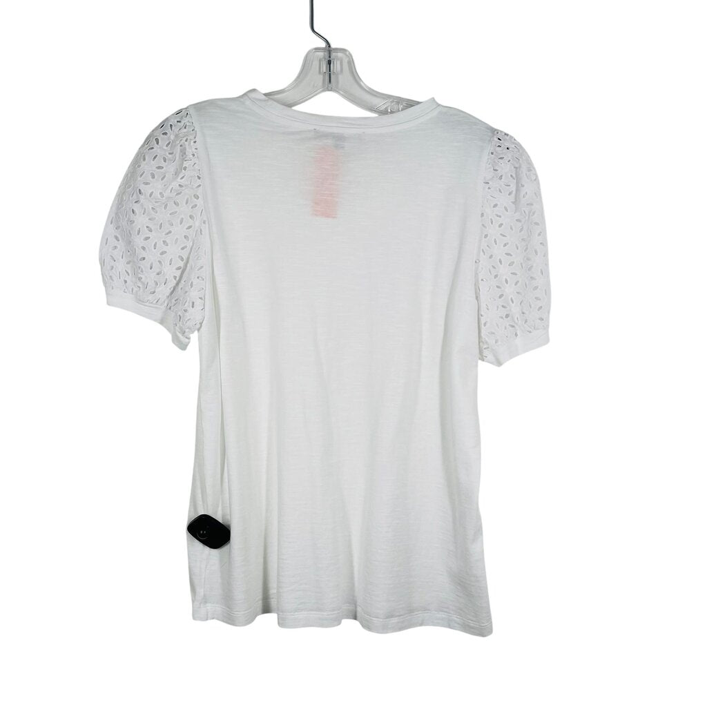 Eyelet Sleeve Tee