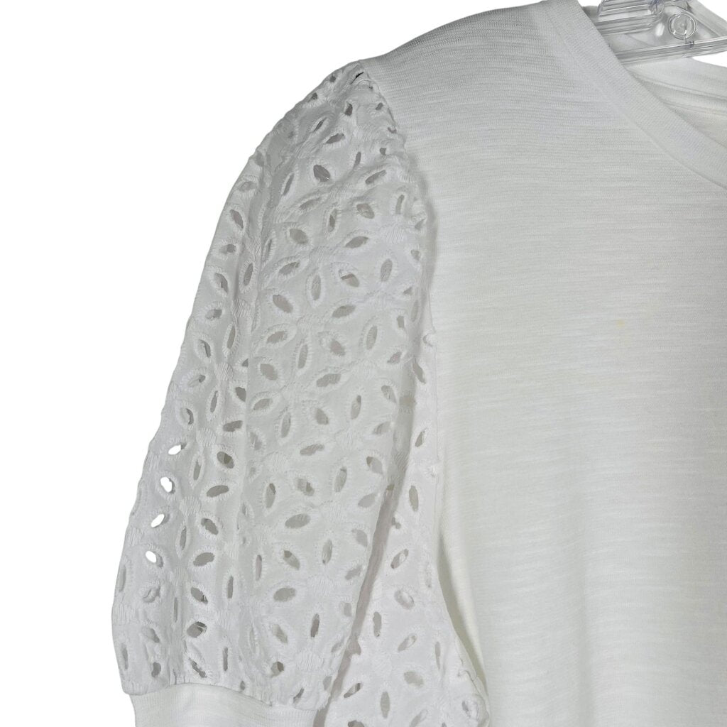 Eyelet Sleeve Tee