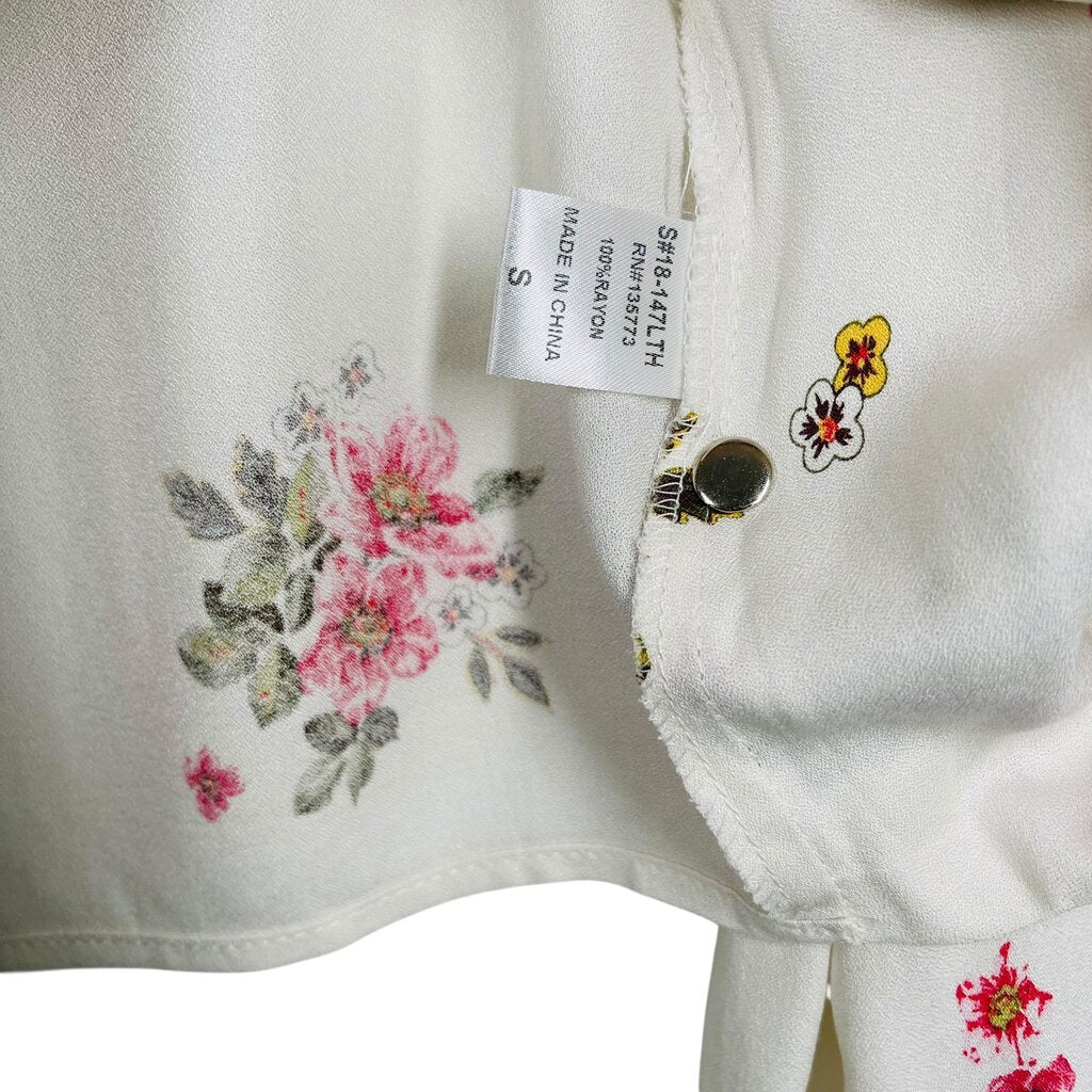 Floral Vnk Mock Wrap