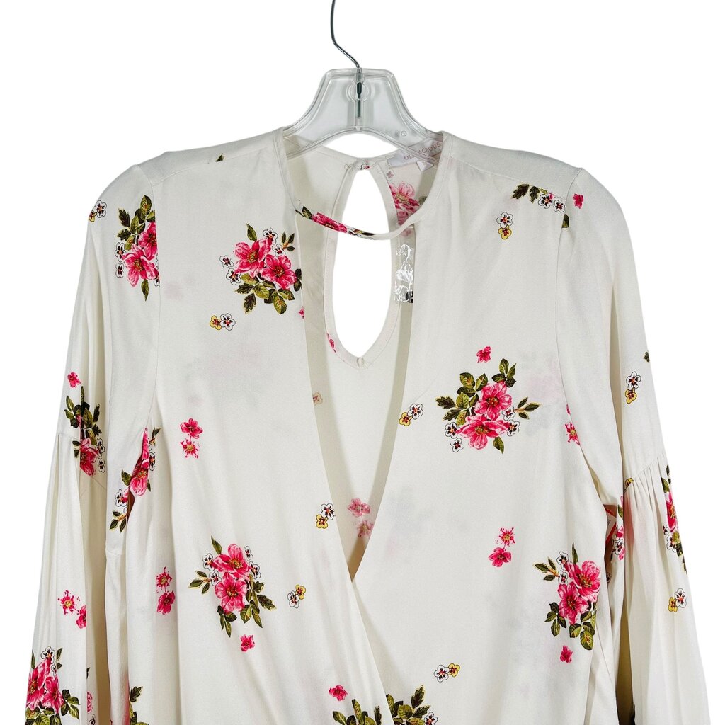 Floral Vnk Mock Wrap