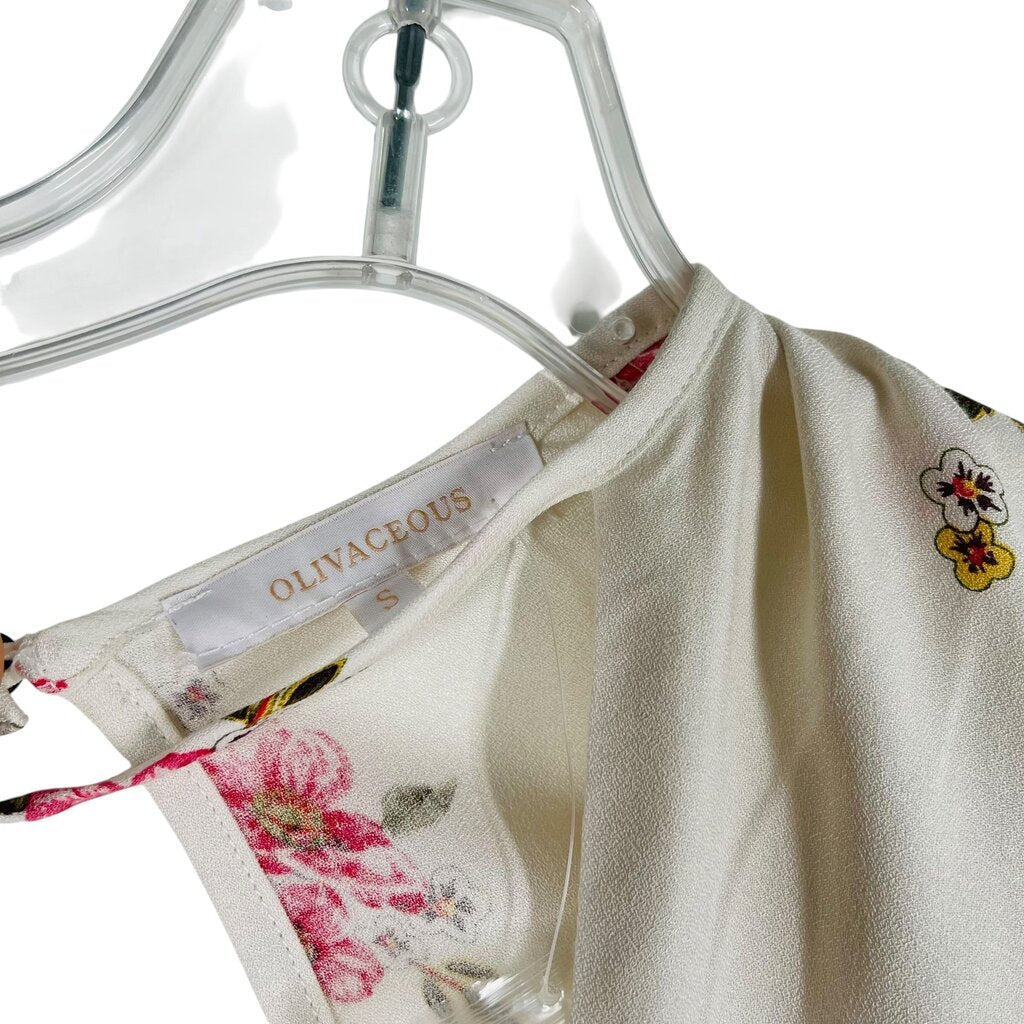 Floral Vnk Mock Wrap