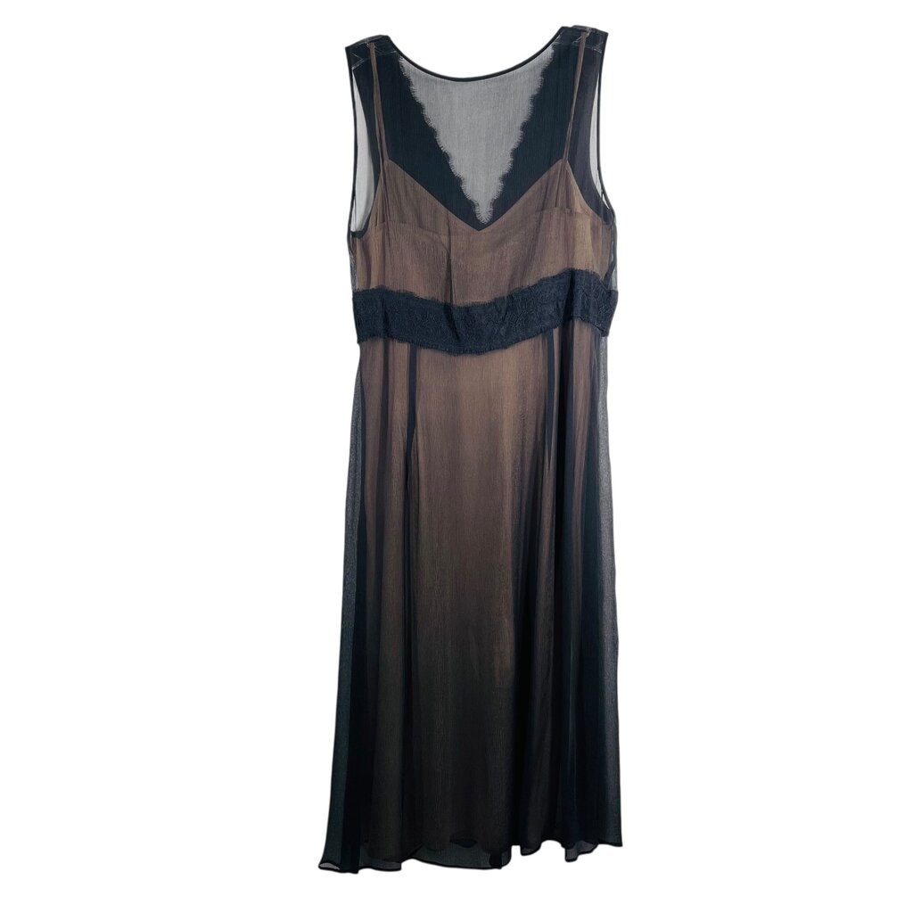 Lace Trim Sheer W/Slip