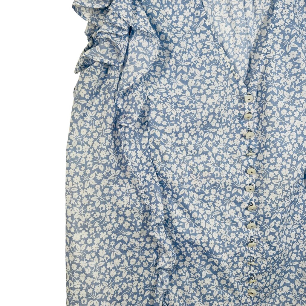 Floral Vnk W/Ruffles