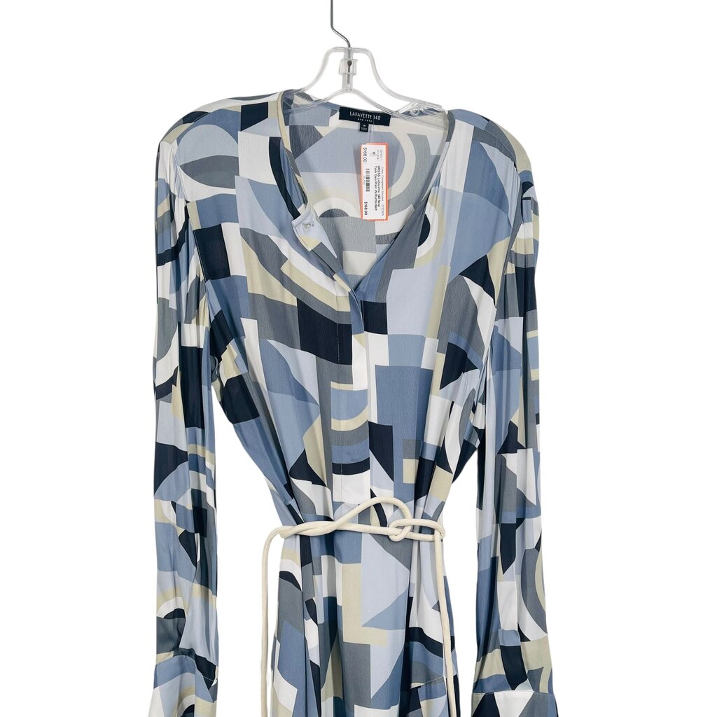 Geo Print W/Ruffle/Belt