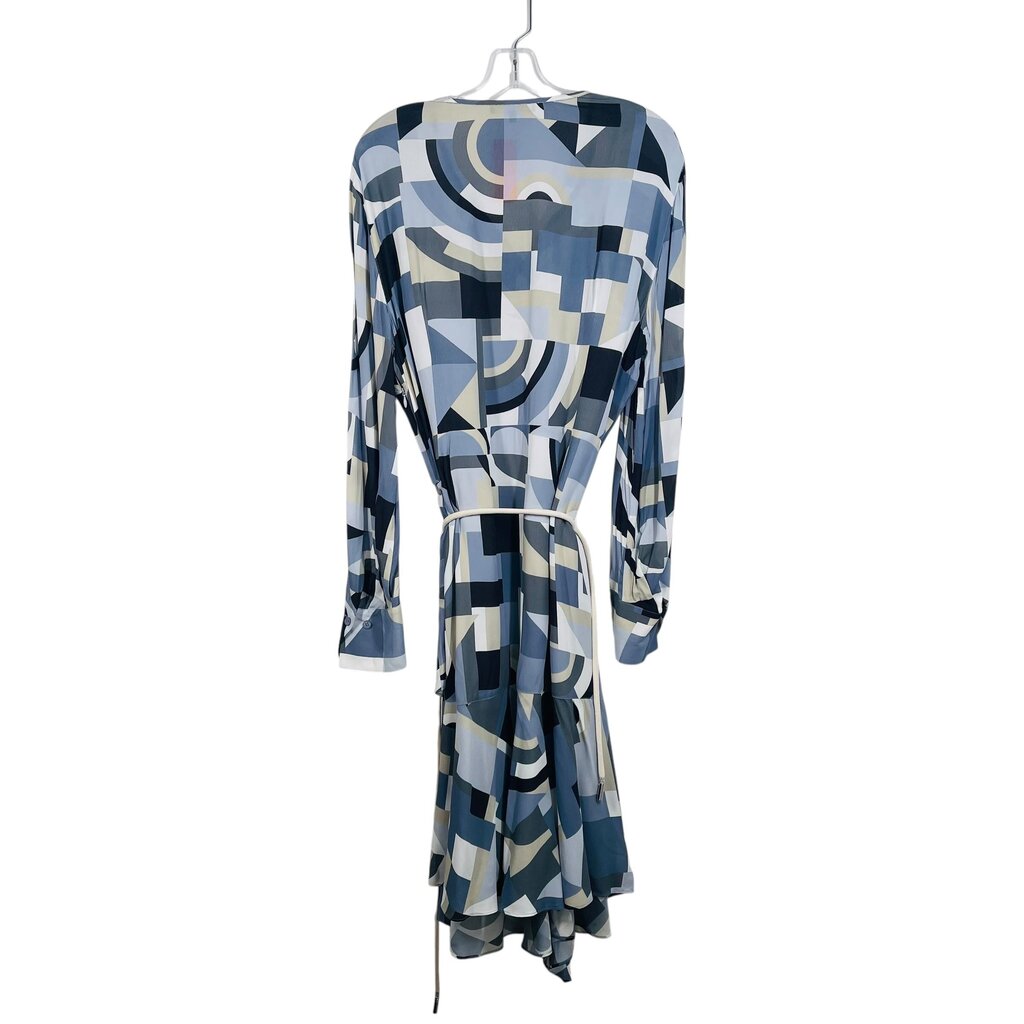 Geo Print W/Ruffle/Belt
