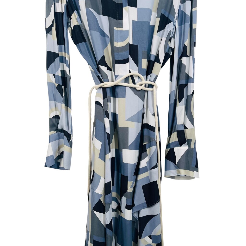 Geo Print W/Ruffle/Belt