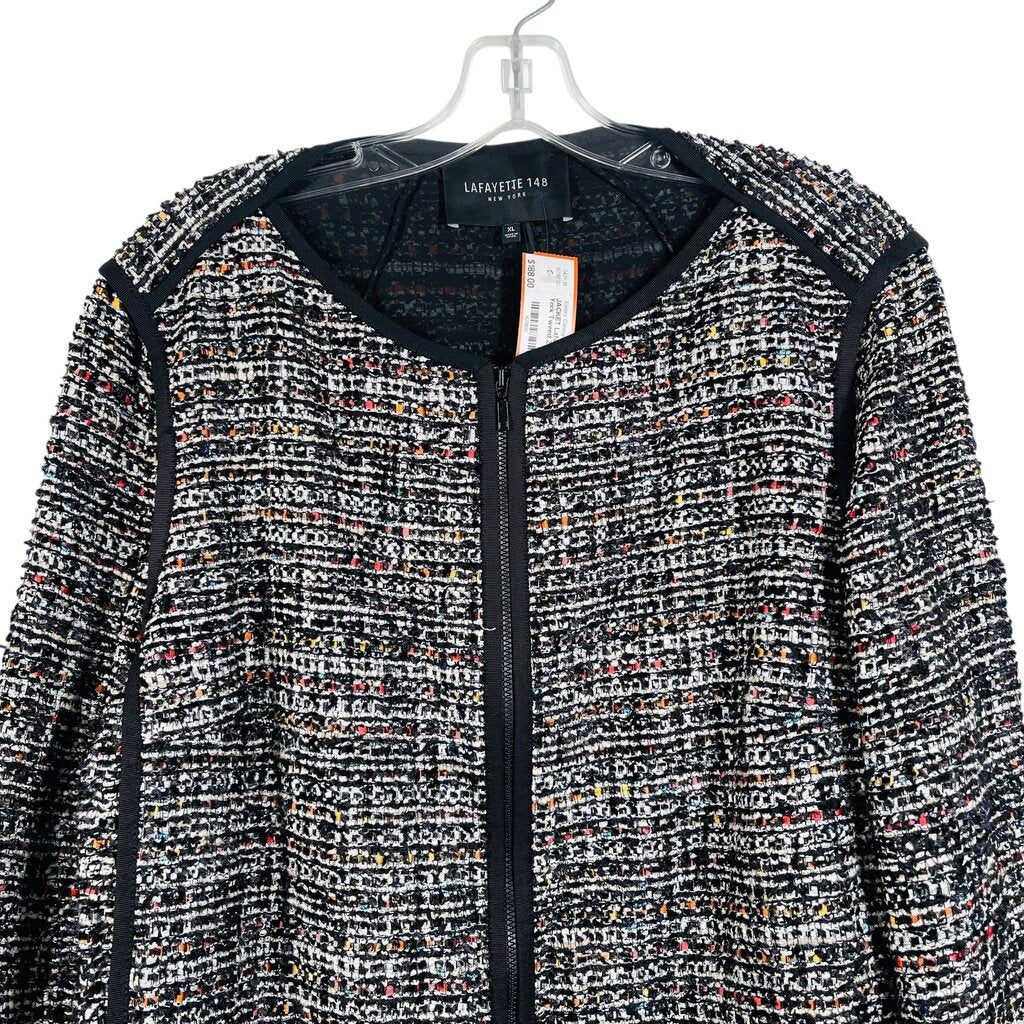Tweed Zip Front