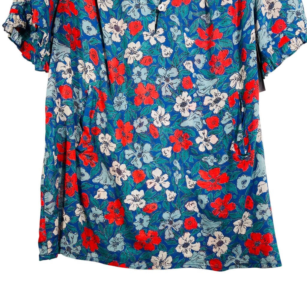 Floral Vnk Blouse