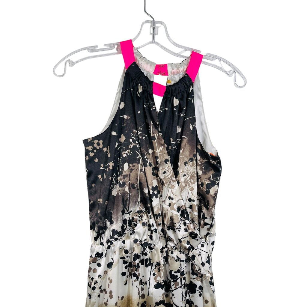 Floral Halter Faux Wrap
