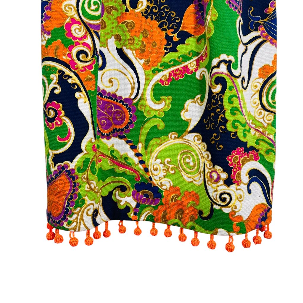 Paisley Halter W/Pom Hem NWT