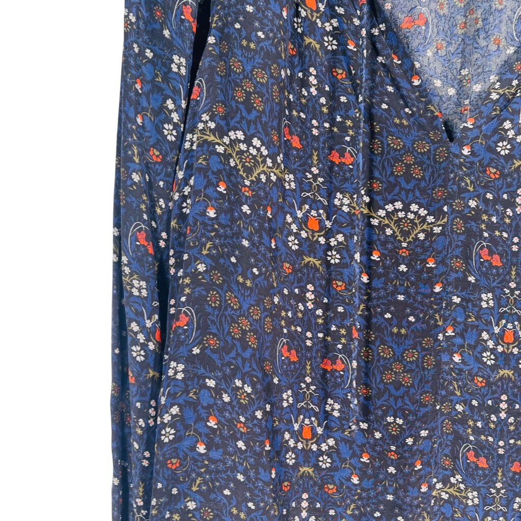Floral Tie Nk L/S