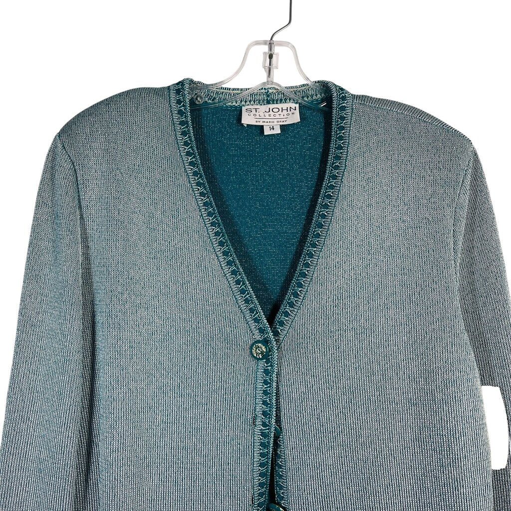 Tweed Cardigan W/Trim