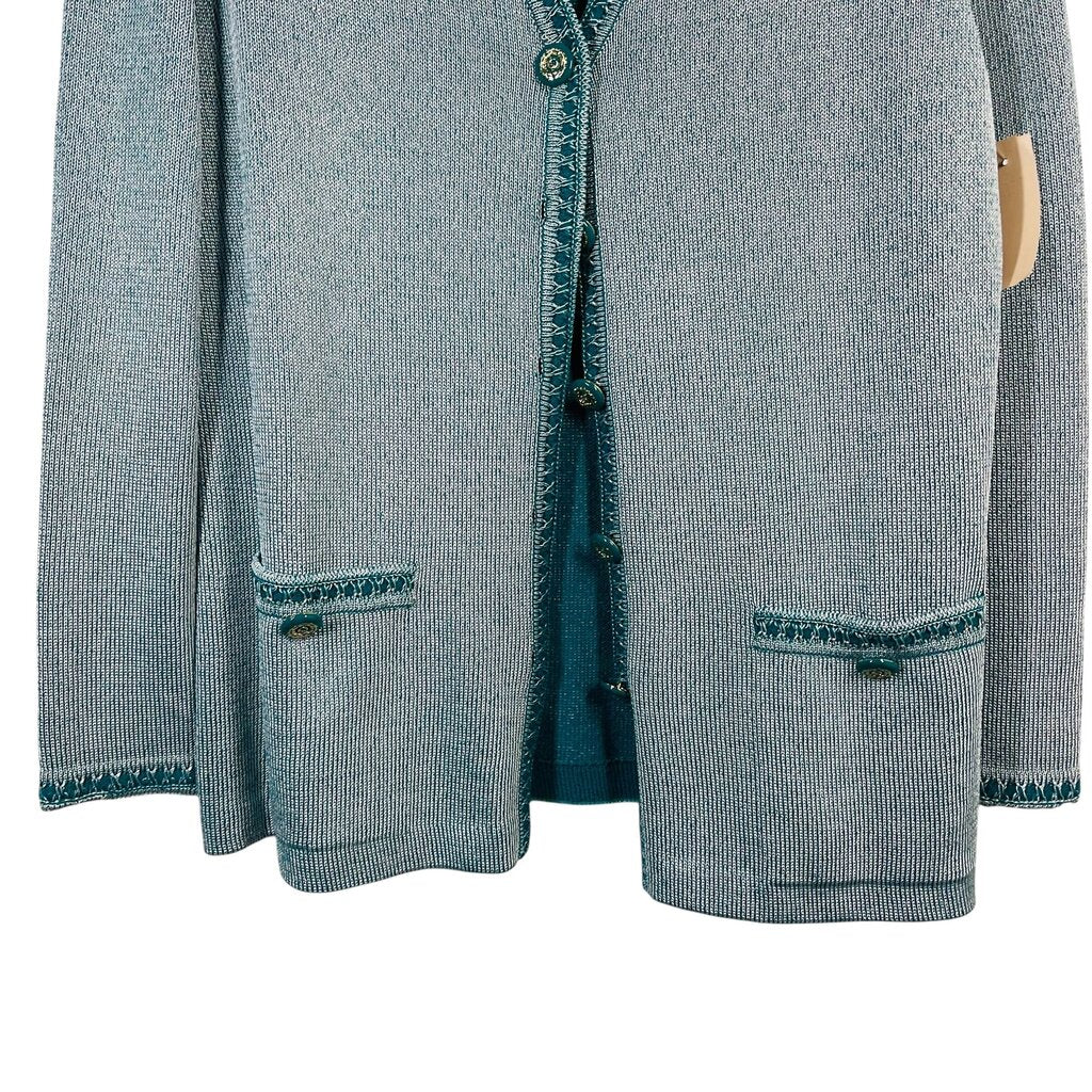 Tweed Cardigan W/Trim