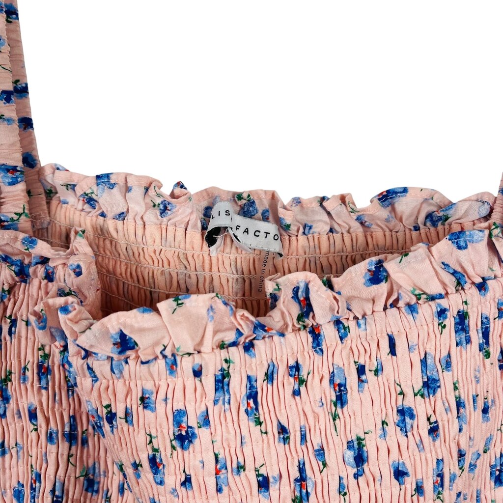 Floral Smocked W/Ruffles
