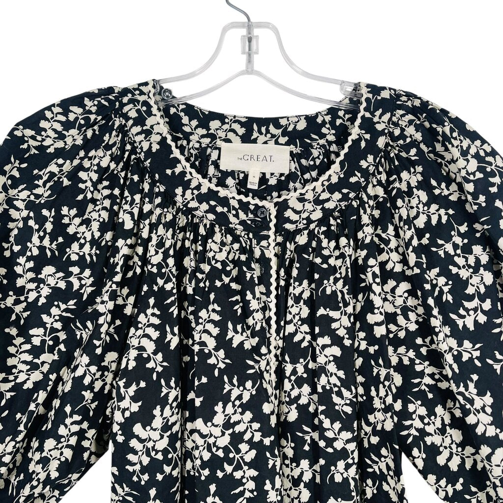 Floral W/Puff Slv