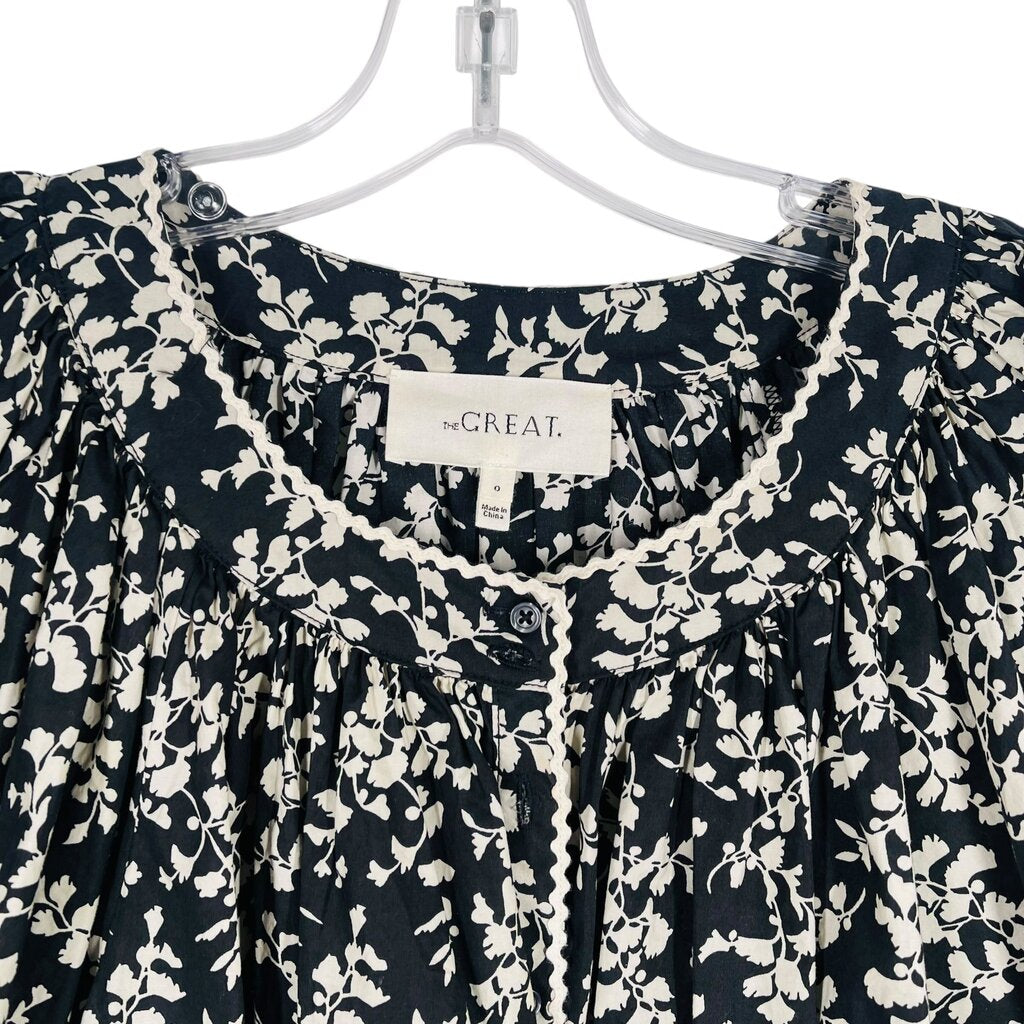 Floral W/Puff Slv