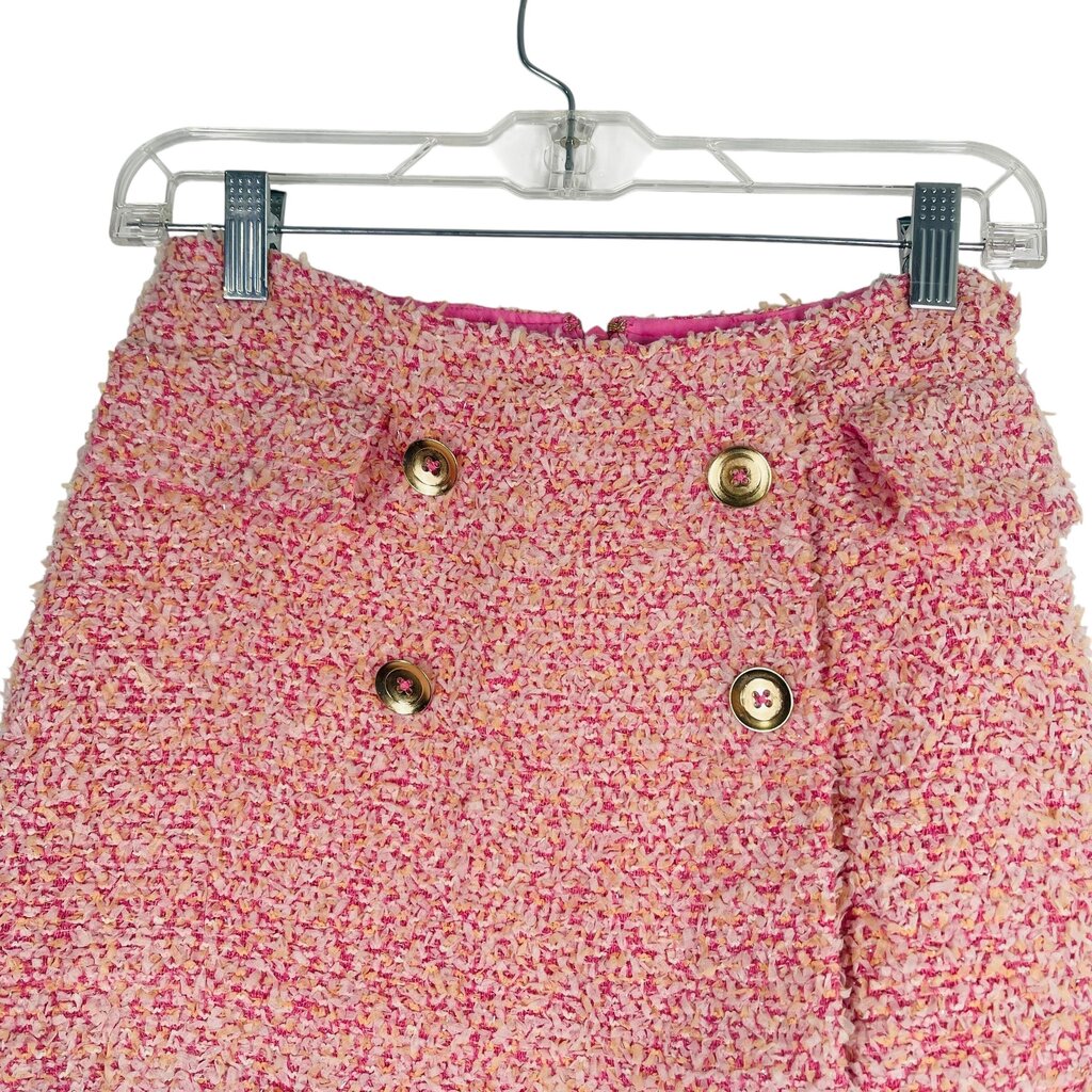Tweed W/Shirt Hem Mini