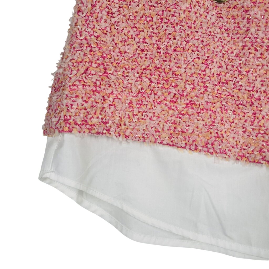 Tweed W/Shirt Hem Mini