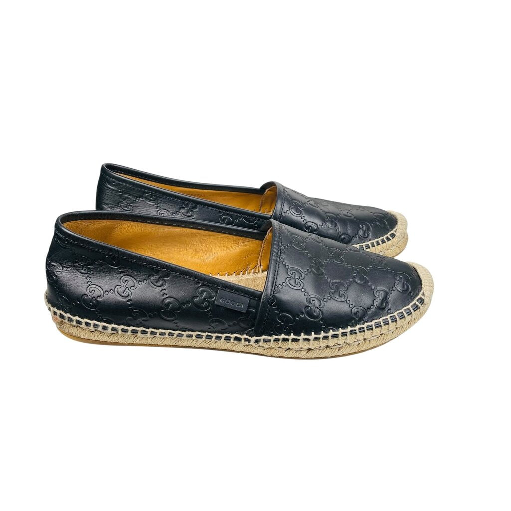 Leather Logo Espadrilles