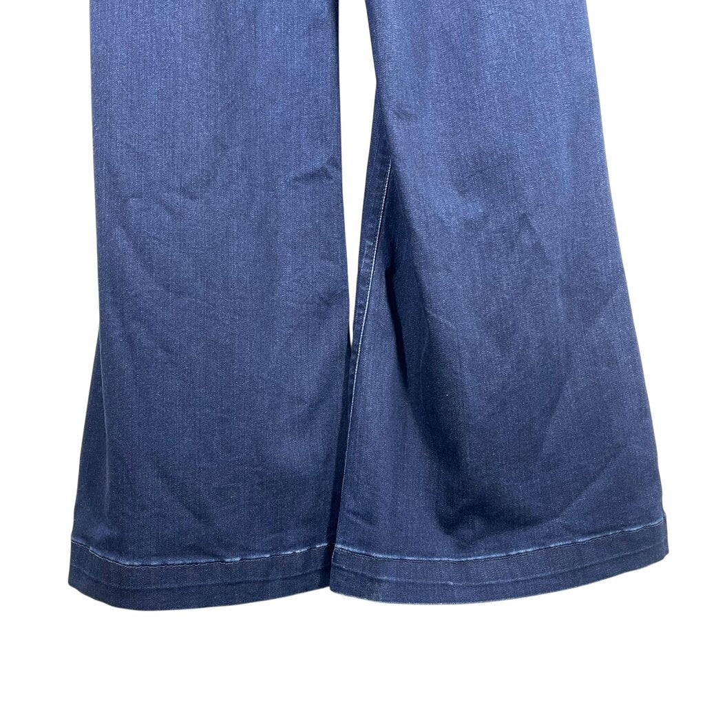 Button Front Wide Leg