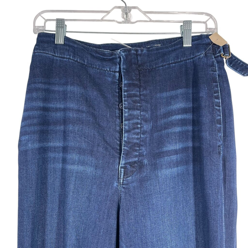 Button Front Wide Leg