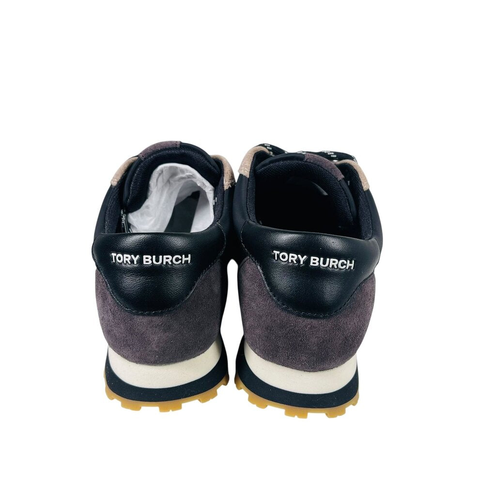 Suede/Nylon Logo Sneakers