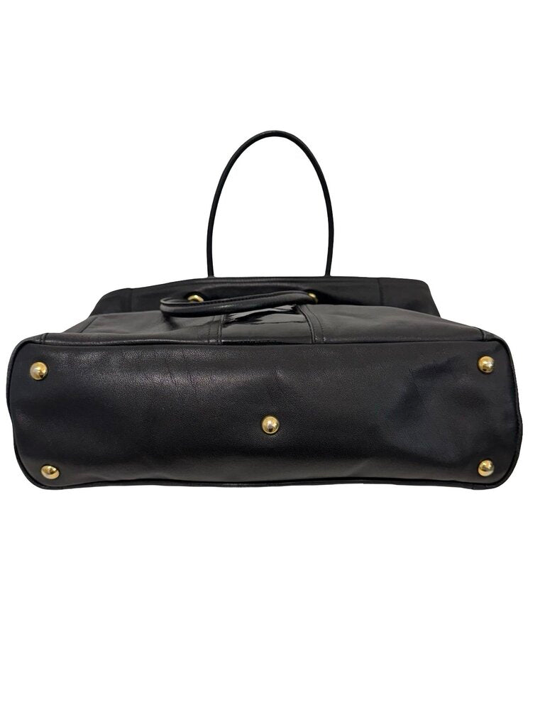 Leather Y Tote