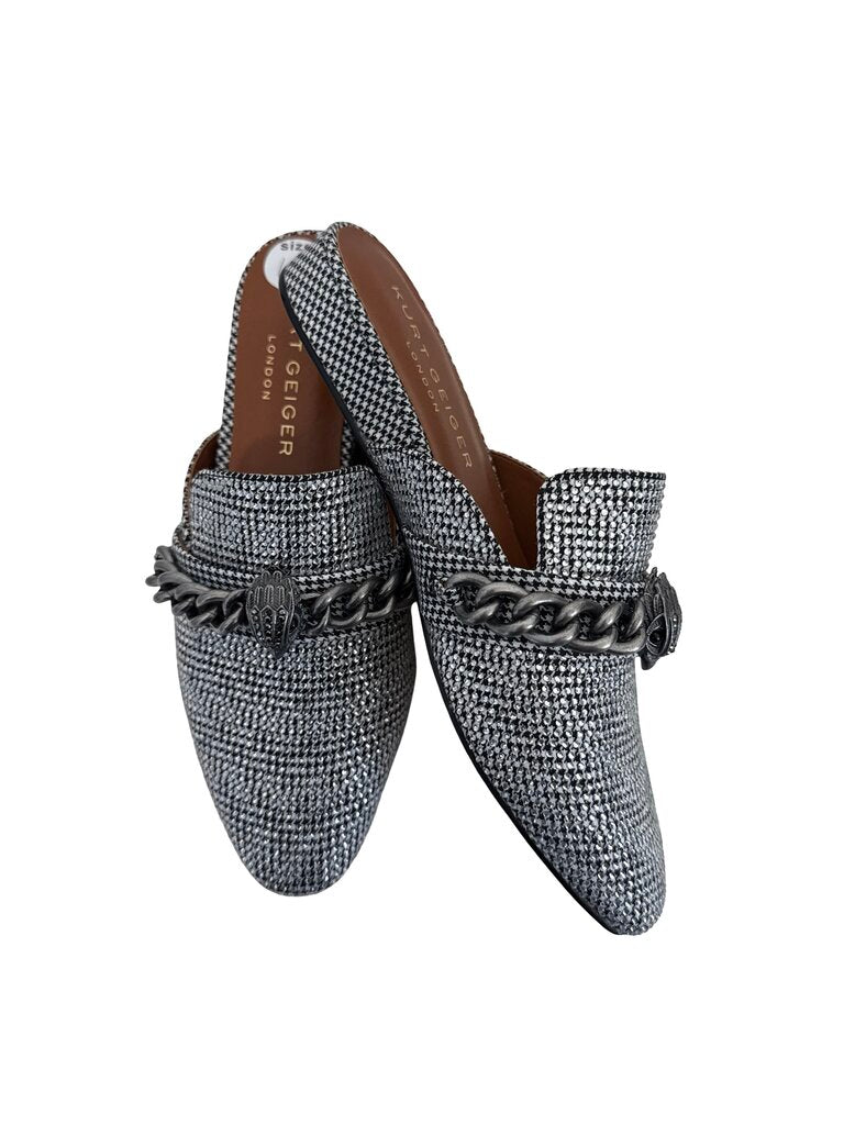 Rhinestone Flat Mule