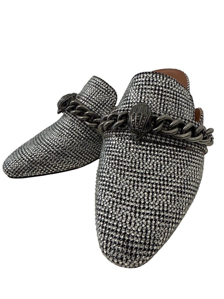 Rhinestone Flat Mule