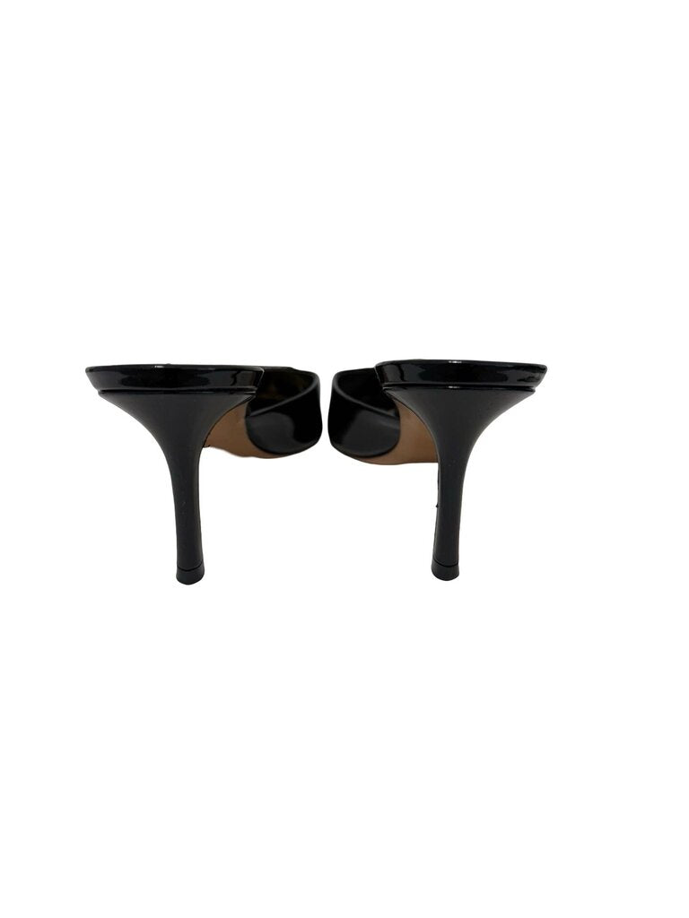 Patent Pointed Toe Mule