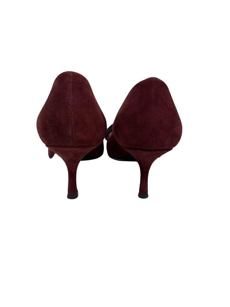 Suede Pump W/Bow