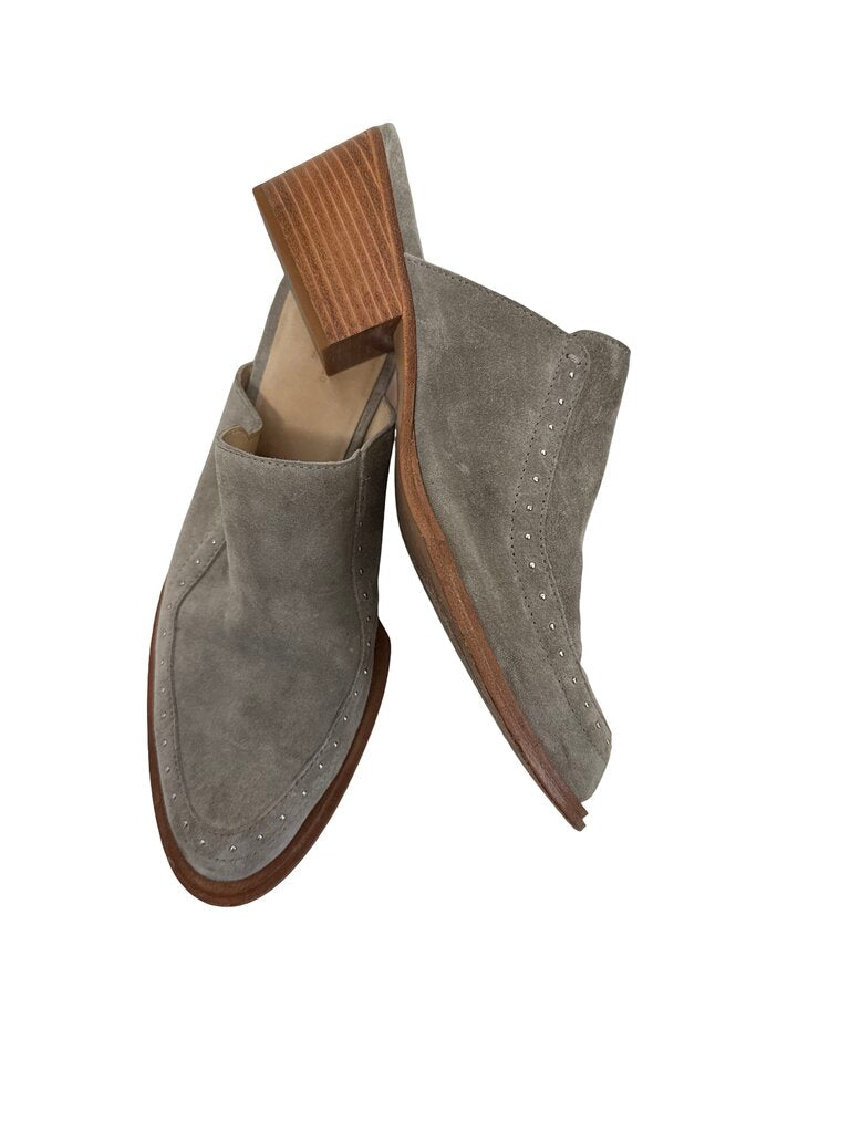 Suede Mule W/Heel