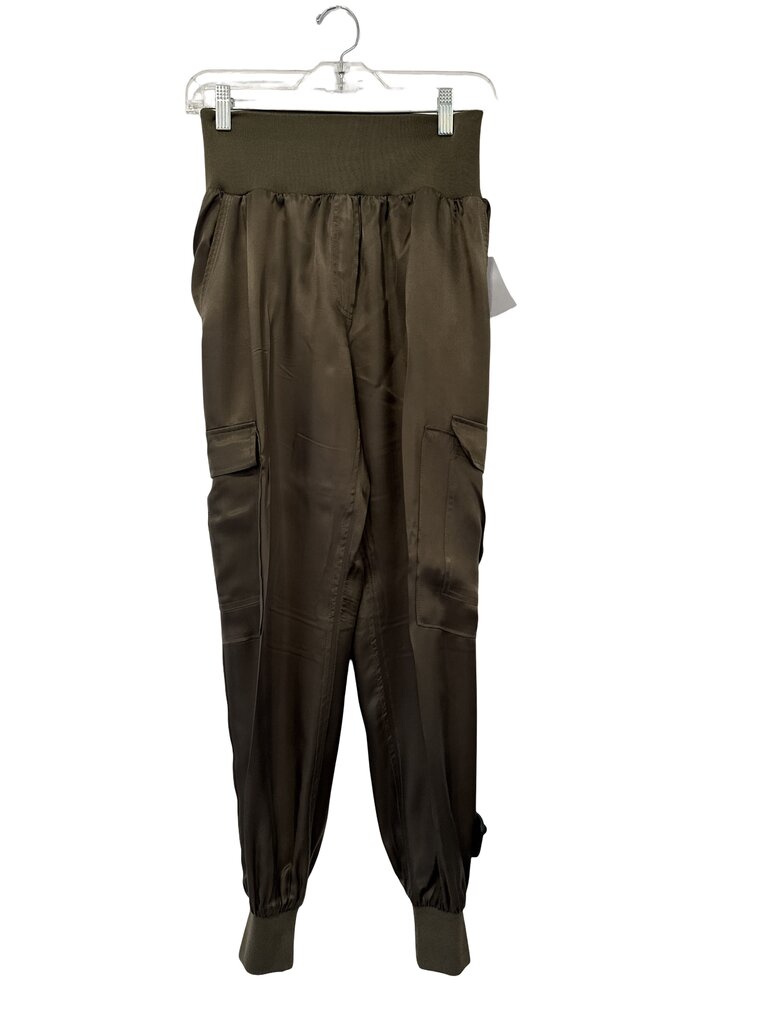 Satin Cargo Joggers