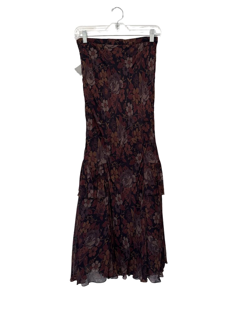 Long Floral W/Ruffles