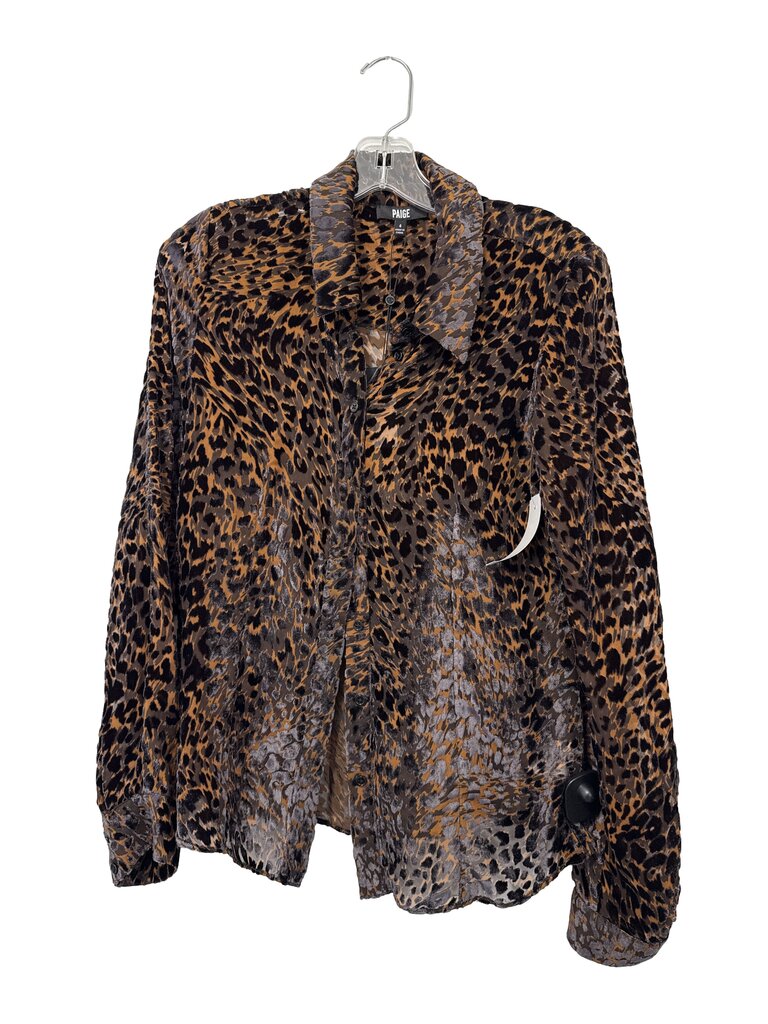 Velvet Burnout Blouse NWT
