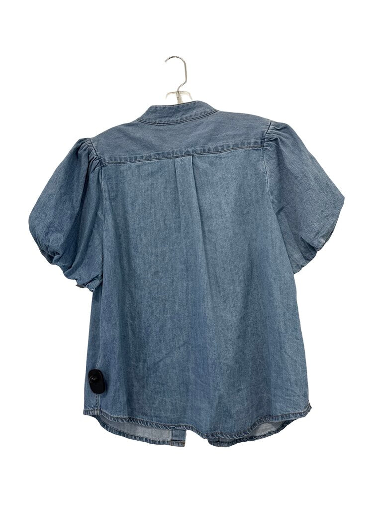 Chambray Puff Sleeve