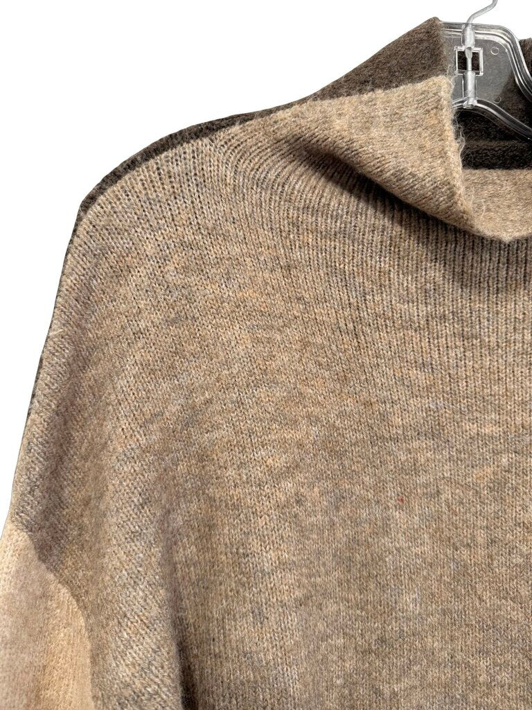 Color Blocked Hi Neck