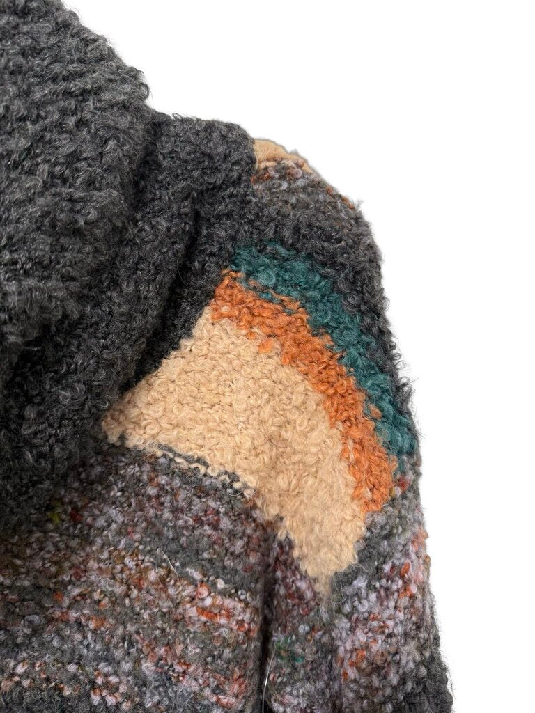 Stripe Mohair Cowl Nk