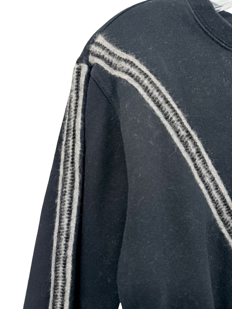 Sweatshirt W/Stripe Crop