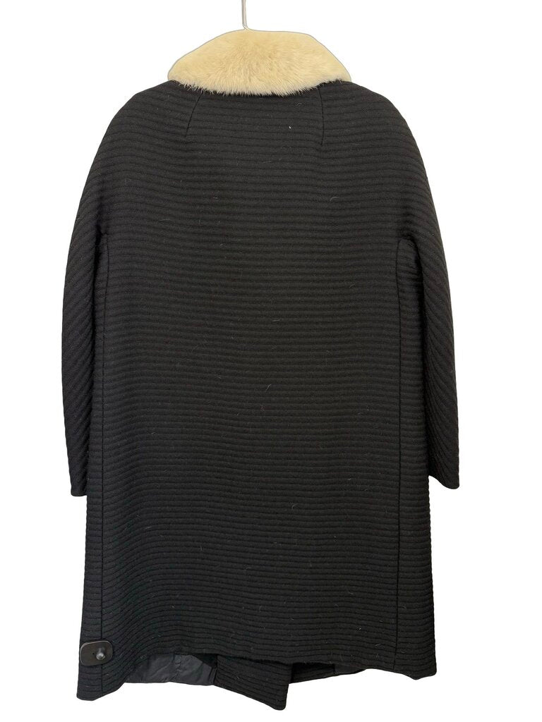 Vintage Mink Collar Ribbed