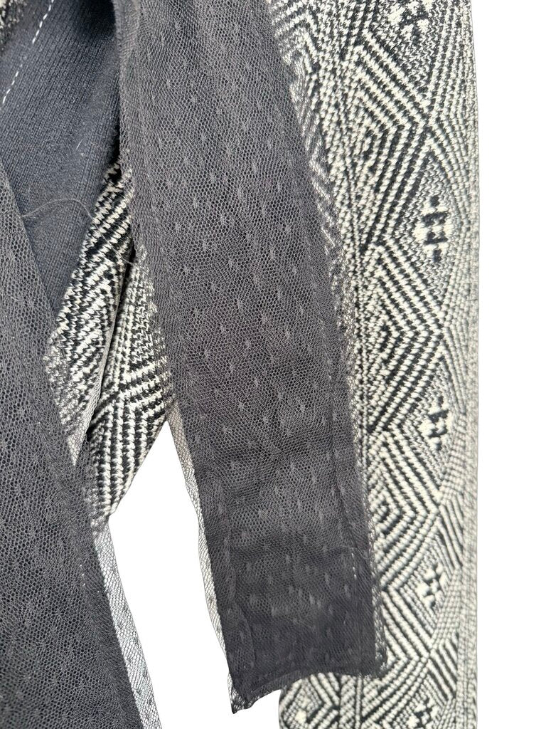 Print Knit Warp Belted