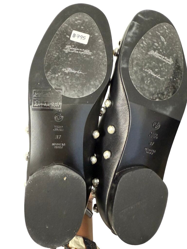 Pearl/Leather Ankle W/Box