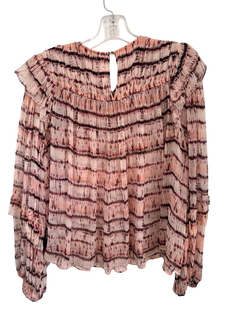 Silk Tie Dye W/Ruffles