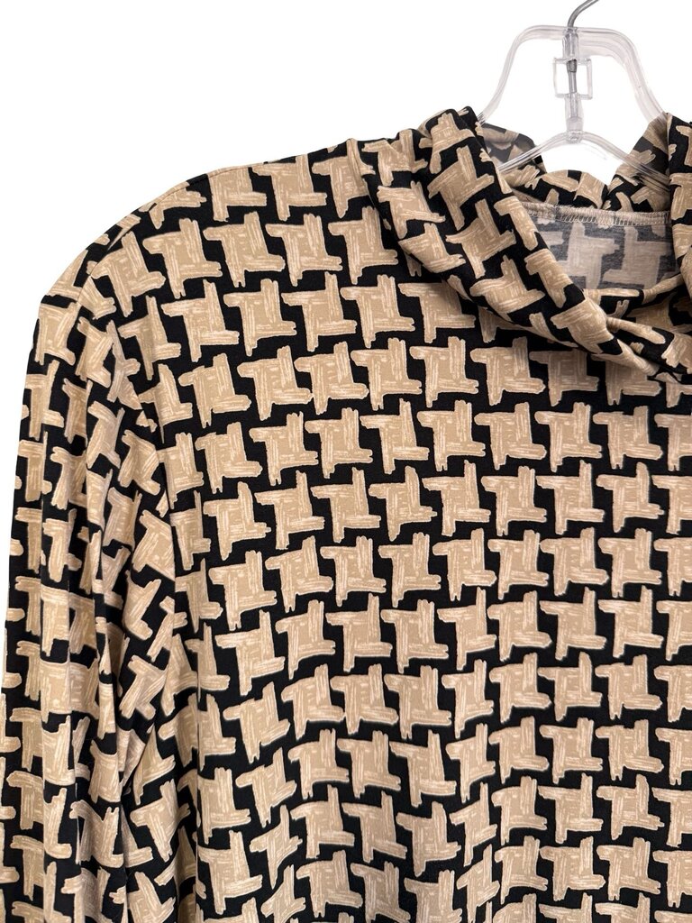 Basketweave Turtleneck