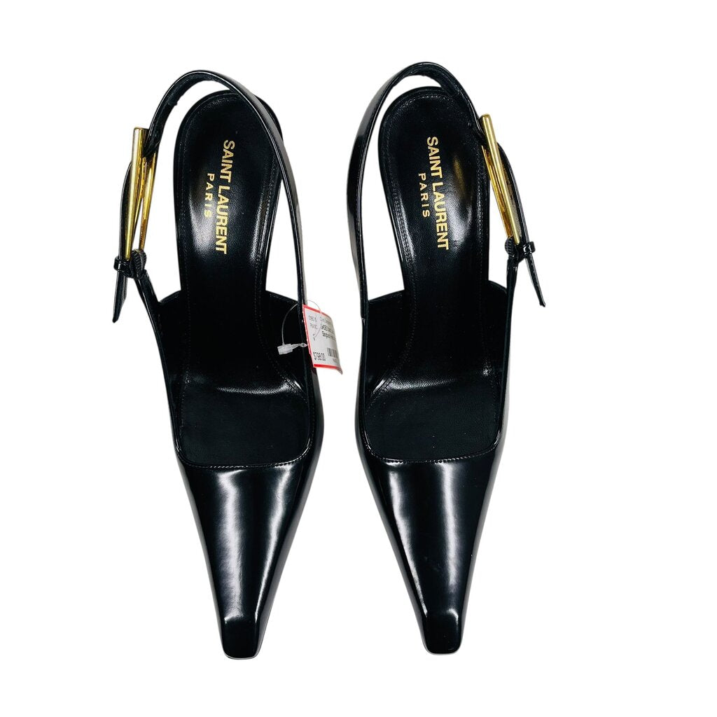 Leather Slingback Heels