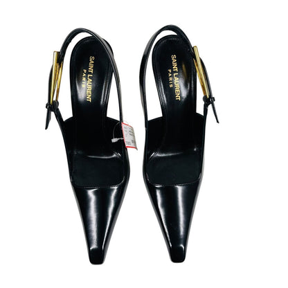 Leather Slingback Heels