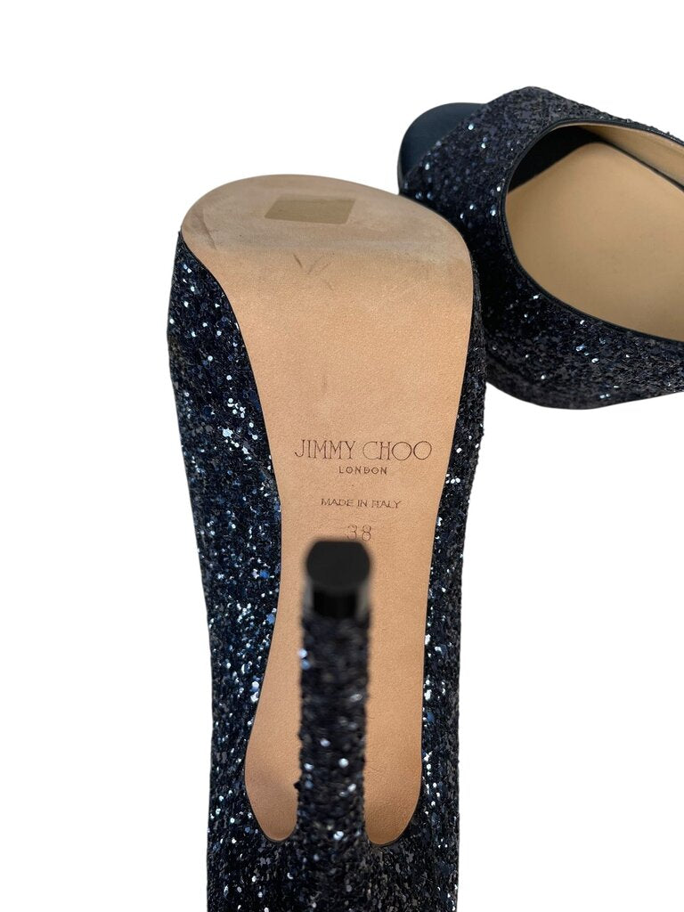 Platform Glitter Pump